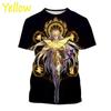 Saint Seiya 3D Printed T-shirt for Men and Women Round Neck Short-sleeved Casual Tops Oversized T-shirts Anime Tshirt Tee