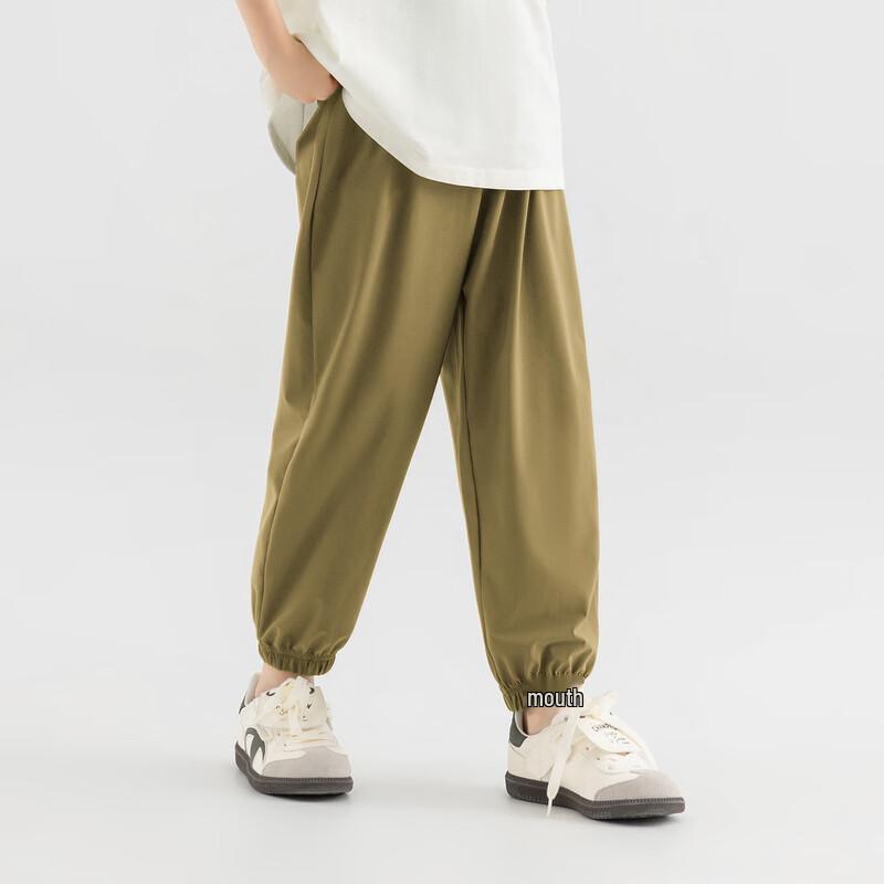 Boy s Summer Anti-Mosquito Elastic Cuffed Casual Pants 110