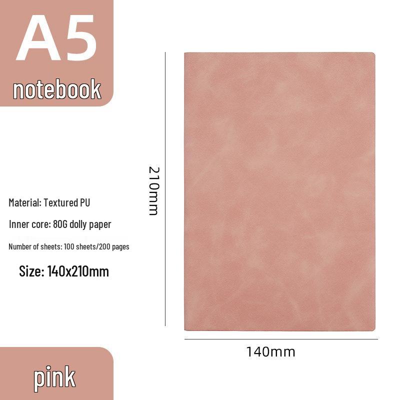 A5 Sheepskin Leather High-End Notebook with Thickened Dowling Paper