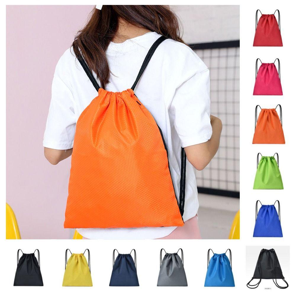 

Водонепроницаемый рюкзак на шнурке, однотонная баскетбольная сумка, портативный спортивный рюкзак на открытом воздухе