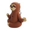 Multipurpose Keychain with Small Flashlight Cartoon Owl Styles ABS for Travel and Fun Activities