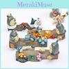 Totoro Four Seasons Scene Model Resin Figurine Creative Desk Ornament For Gifts
