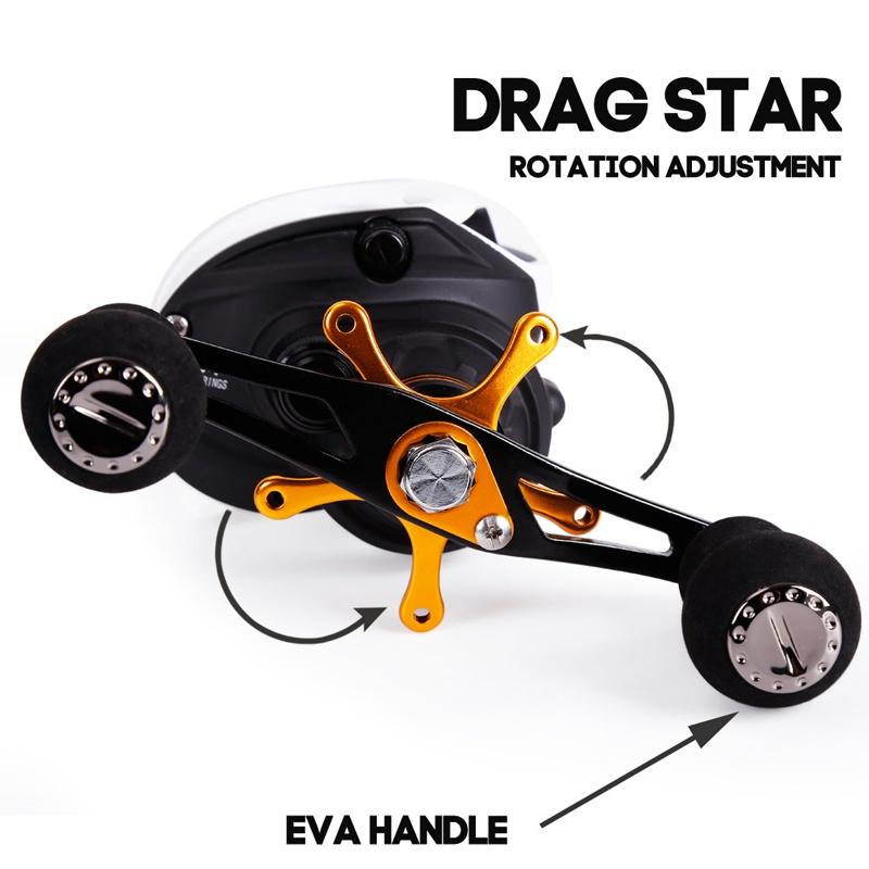 Fishing Reel 9+1 BB Bass Fishing Reel Baitcasting Reel Magnetic Brake System Fishing Line Wheel