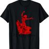 Flamenco Dancer Red Rose Dress Andalusia Dance T-Shirt