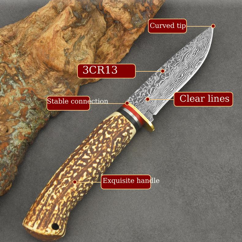 Kitchen Knife Kitchen Kitchen Knife Small Eat Mutton Cut Mutton Beef Knife Straight Knife Multi-Purpose Fruit Knife Paring Knife 5CR13mov Steel