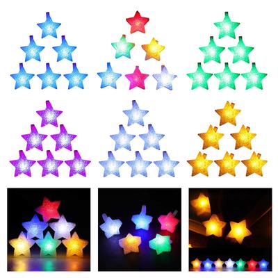 Pack of 6 Multi Color Flashing LED Bracelets LED Light Bracelets with Star Adornment for Immersive Party Experience