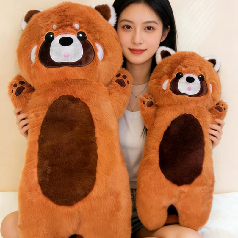 80/110CM Adorabile Peluche Procione Giocattolo Kawaii Procione Orso Cuscino Bambole Carine da Dormire e Rassicurare per Bambini Ragazze Regalo di Compleanno