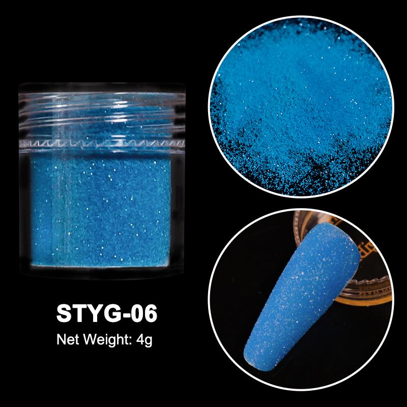 3,5g Paillettes Iridescentes Sucre pour Ongles Coloré Candy Coat Poudre Pigment Pour Manucure Effet Sucre Poussière Brillante Décorations Nail Art