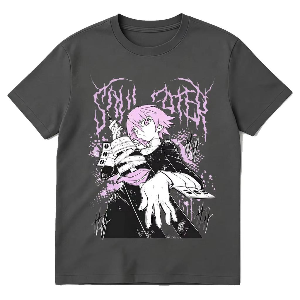 Soul Eater Crona Anime T Shirts Unisexs Wounisex Clothing Fashion Harajuku Oversized Tshirt 100 Cotton Short Summer Streetwear Tee