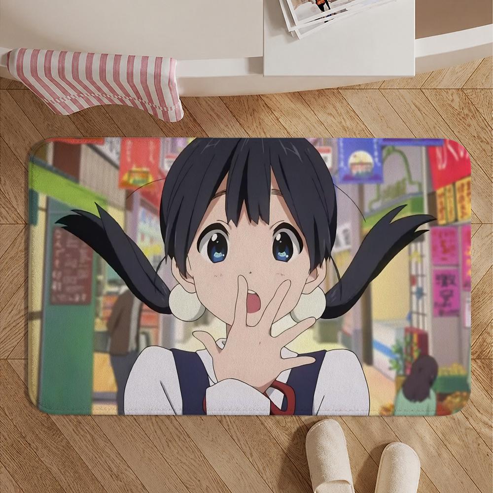 Anime-Tamako Love StoryS Floor Mat Soft Non-Slip Bath Mat, Bedside Carpet, Absorbent Doormat for Home
