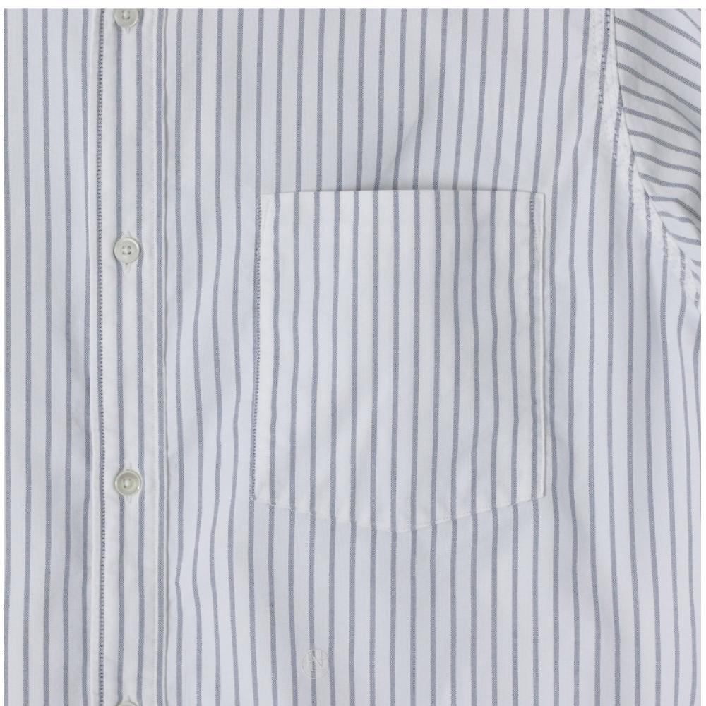 Nanamica Button Down Stripe Wind Unisex Shirt S25sg090e