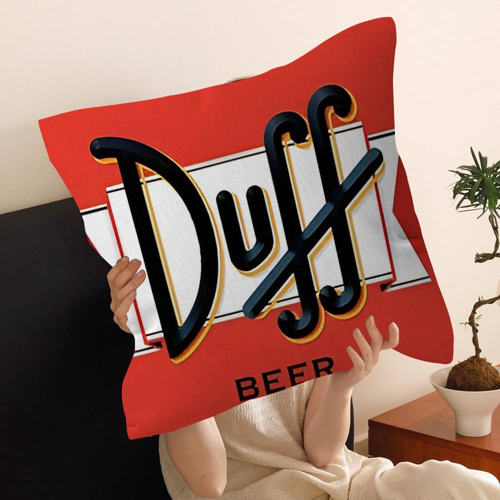 Ft D-Duffs Beer Pillow Gift Home Office Decoration Bedroom Sofa Car Cushion Cover Case 45x45