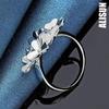 925 Sterling Silber Blumenring Mode Hochzeitsschmuck