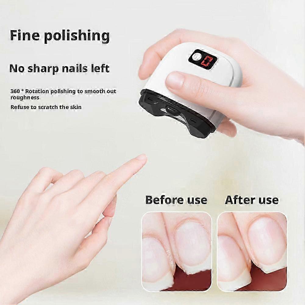 USB Rechargeable Baby Electric Nail Trimmer With Quiet Motor And Nail Dust Collector