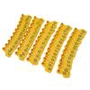 100Pcs TPU Pig Cow Ear Tag with Number 001‑100 Ear Label Tag Farm Livestock AccessoryYellow