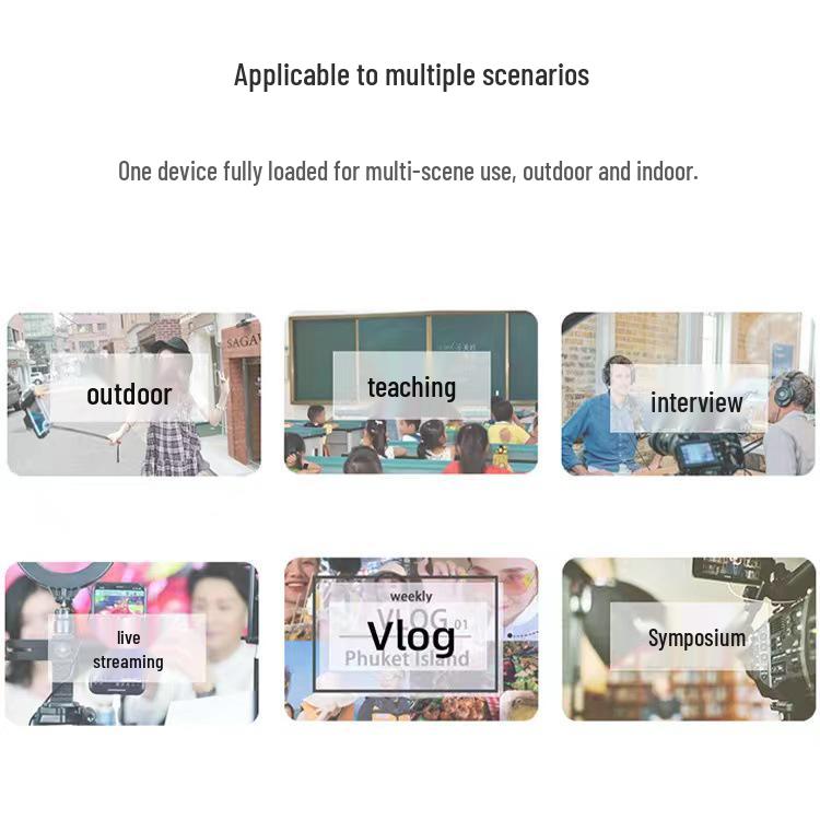 Wireless Lavalier Microphone for Phone: Mini Outdoor Recording & Live Broadcast with Noise Reduction