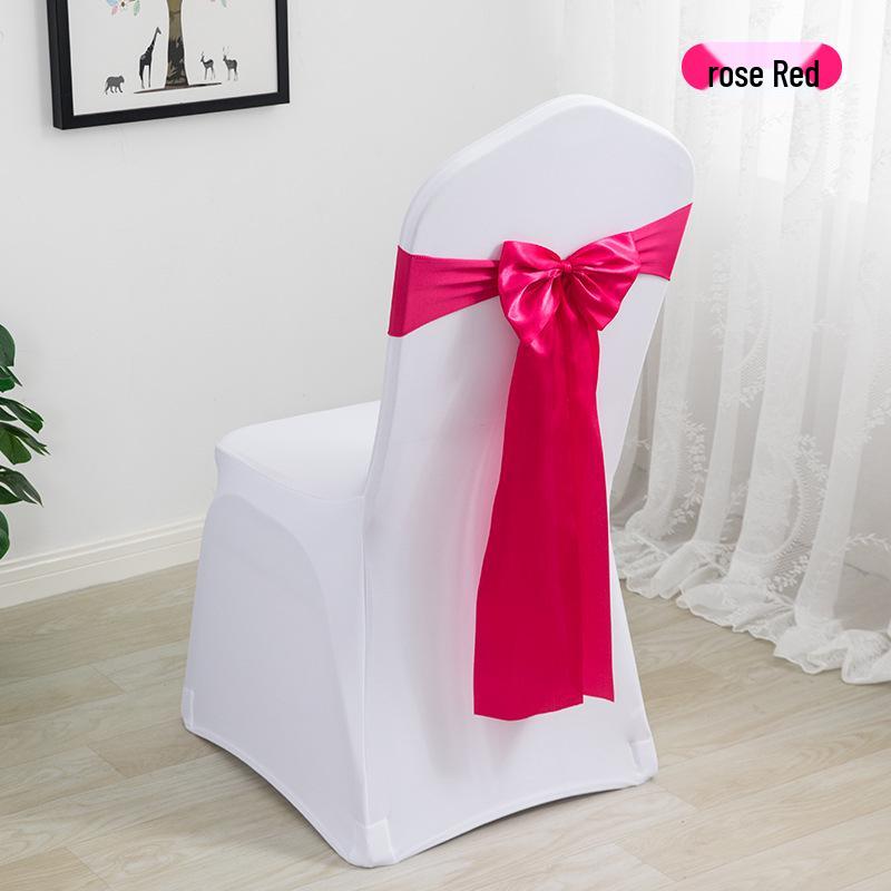 Elegante Coprisedia Decorazione con Nastro per Matrimonio