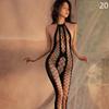 NOVINKA Japonsko Korejský styl Sexy prádlo bez rozkroku Krajka Dutá podprsenka Set Erotické kostýmy Teddy Baby Doll Šaty Deep V Open Bra Porno Ženy Spodní prádlo Sexsuit