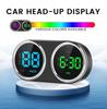Carro Head-up GPS Velocímetro Digital Relógio de Tempo Alarme de Excesso de Velocidade GPS HUD KMH MPH Medidor de Velocidade 7 Cores Para Todos os Carros Plug and Play Acessórios para carro