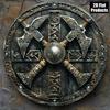 2D Wikinger-Kampfaxt Metall-Wandkunst, Skandinavische Heimdekoration, Großartig für Bar, Küche, Wohnzimmer, Einzigartiges Geschenk