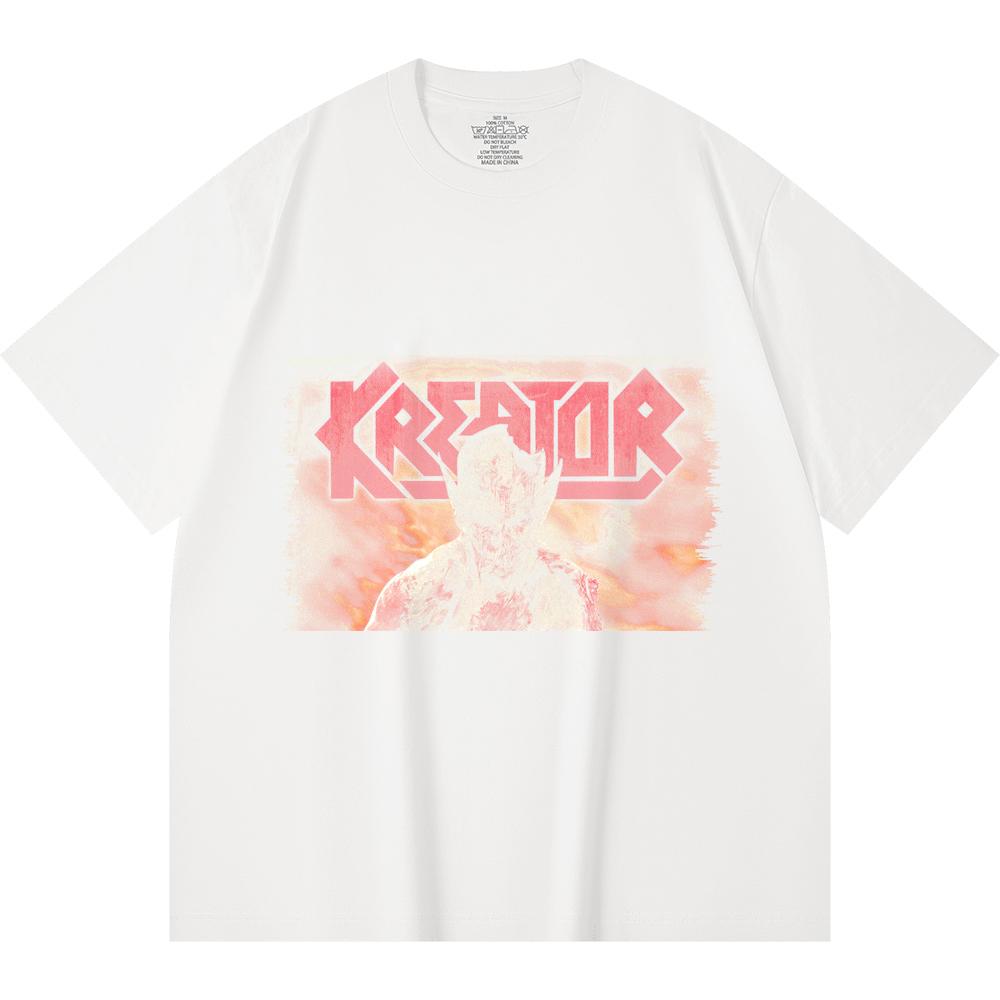 230 Gsm 100% Cotton Heavy Metal T-Shirt  Rock Band Popular Music Print Unisex Heavy Cotton T Shirt