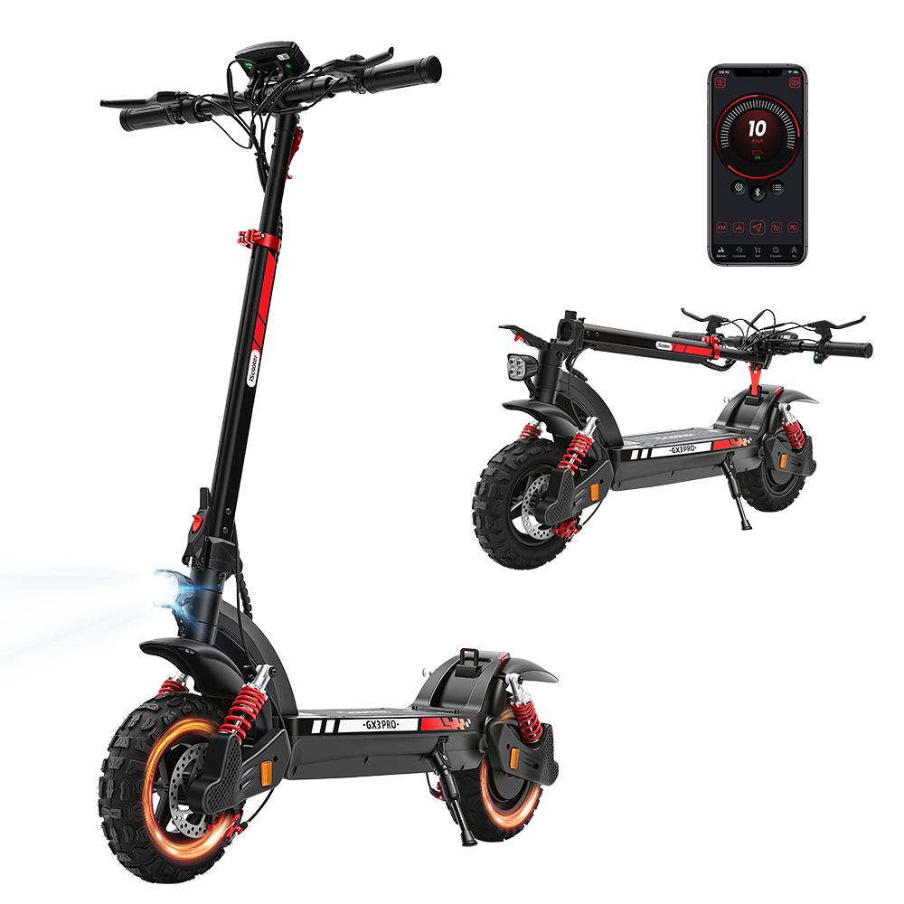 iScooter GX3 Pro Electric Scooter1200W 15.6Ah 11'' Off-Road Tires 25KM/H Max Speed 45KM+ Range Adult Electric Scooters