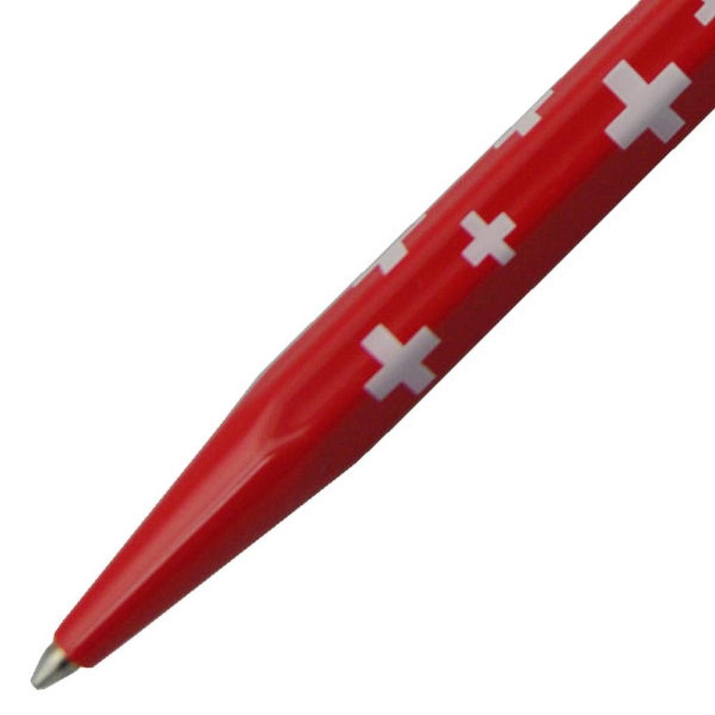 Caran d'Ache 849 Collection Swiss Flag Ballpoint Pen, Oil-Based, 0849-253, Officially Imported