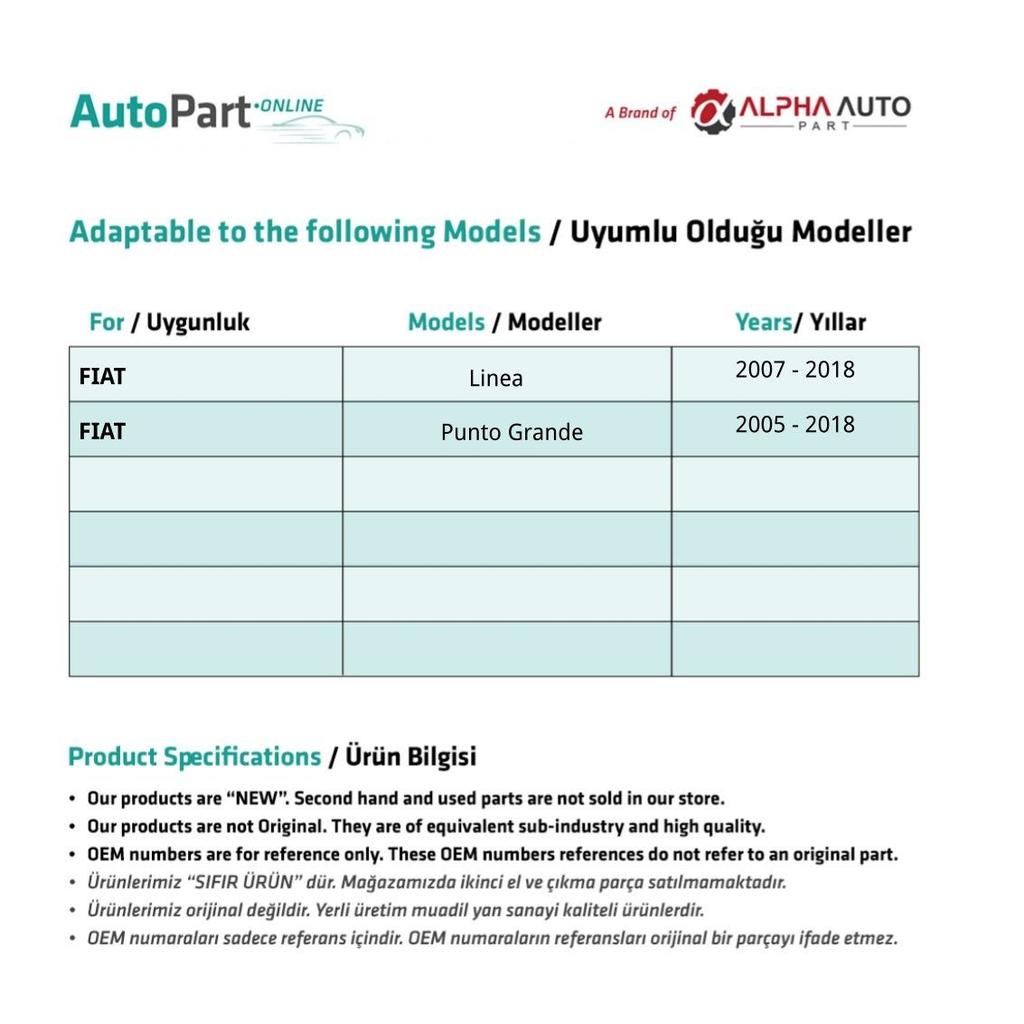 Heizungsdiffusor links/rechts für Fiat Linea, Punto Grande
