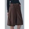 VOV Glossy Coated Bermuda Pants 7156330003