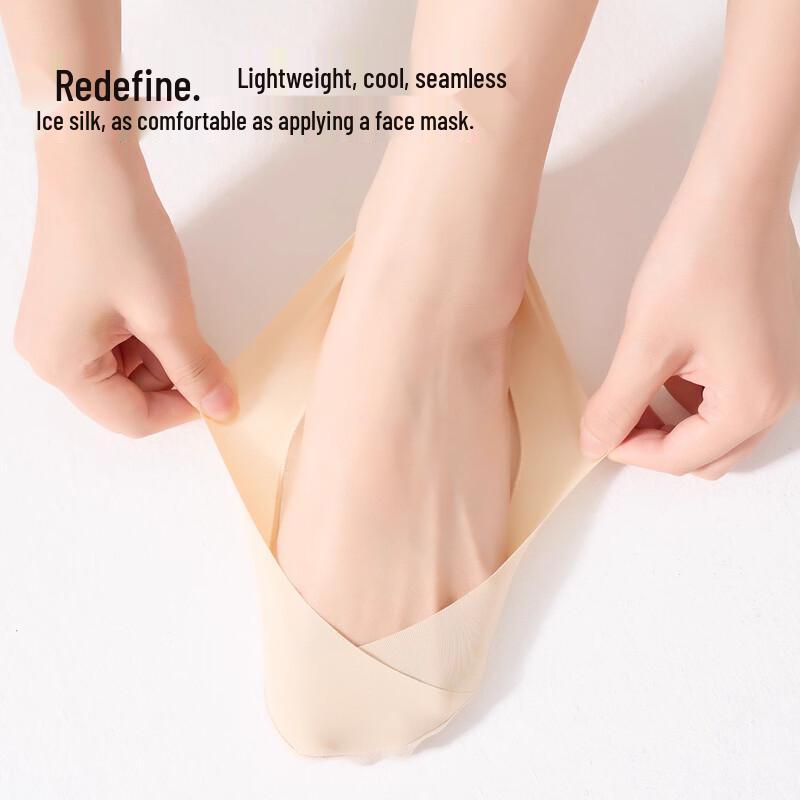 LangSha Women s Antibacterial Ice Silk No-Show Socks