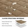 1PC Quilted Chair Seat Cushion Non-Slip Dining Chair Covers Solid Color Office Stool Seat Pads for Hotel Wedding Restaurant