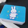 Miffy Rabbit Kawaii Iron Card Organizer Cute Cartoon Storage Box for Small Cards Stylish Metal Container for Office  Home Gifts