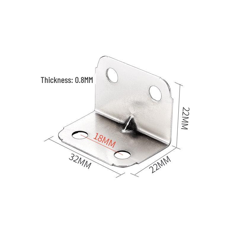 90° L-Shaped Angle Bracket for Table, Chair, Cabinet, and Shelf Support