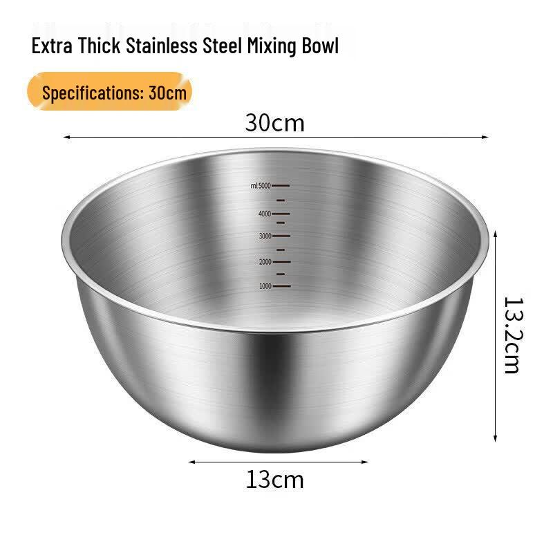 Qiwei Multi-Purpose Stainless Steel Mixing Bowl