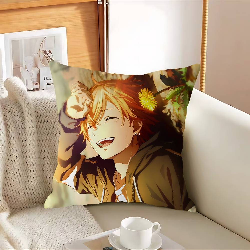 S-Shinonome A-AkitoS Pillow Case Removable Washable Cushion Cover – All-Season Soft Linen