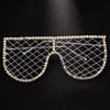 Fashionable Hollow Frame Eyeglasses with Rhinestones Embellishments Festival Eyeglasses Suitable for Parties and Event