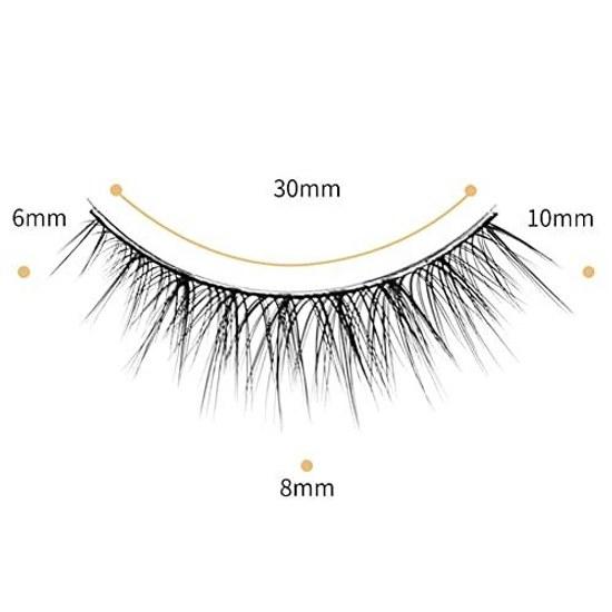 3D false eyelashes popular black natural axis soft core high-quality fibers handmade fluffy long reusable 5 pairs elongated tail H45C