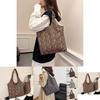 Large Capacity Gentle Women's Tote Bag In Chic Leopard Print For Autumn Fashion