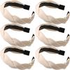New Simple Wide Side Edge Fabric Hair Band Women Fashion Korean Retro Braided Headband Solid Knot Hoop Girls Hair Accessories