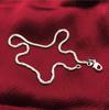 Cheap Thin Stamped Silver Plated Shiny Chains Anklet For Girls Friend Foot Leg Bracelet Barefoot Tobillera De Prata