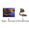 5D Sunset Lake House Rhinestone Stitch Crystal Scenery Embroidery Diamond Painting Room Decorative Resin Needlework