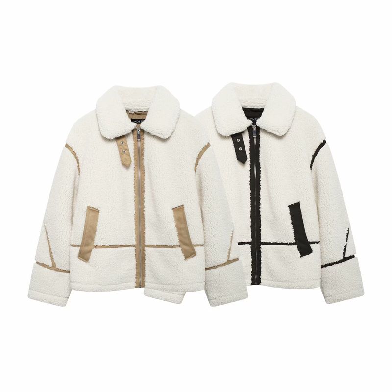 Kaslead New Arrival Women's Clothing Fashion Style Fashion Minimalist Fleece Double-Sided Jacket Outwear 6318267