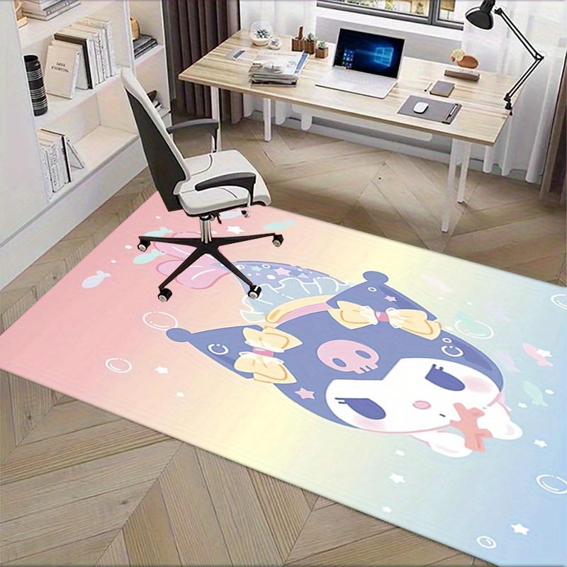 Office Rug Cute, Mermaid Anti-Slip Rug, Machine Washable for Living Room, Bedroom, Office, Multiple Sizes, Bedroom Mat, Decorative Mat, Durable Mat, L