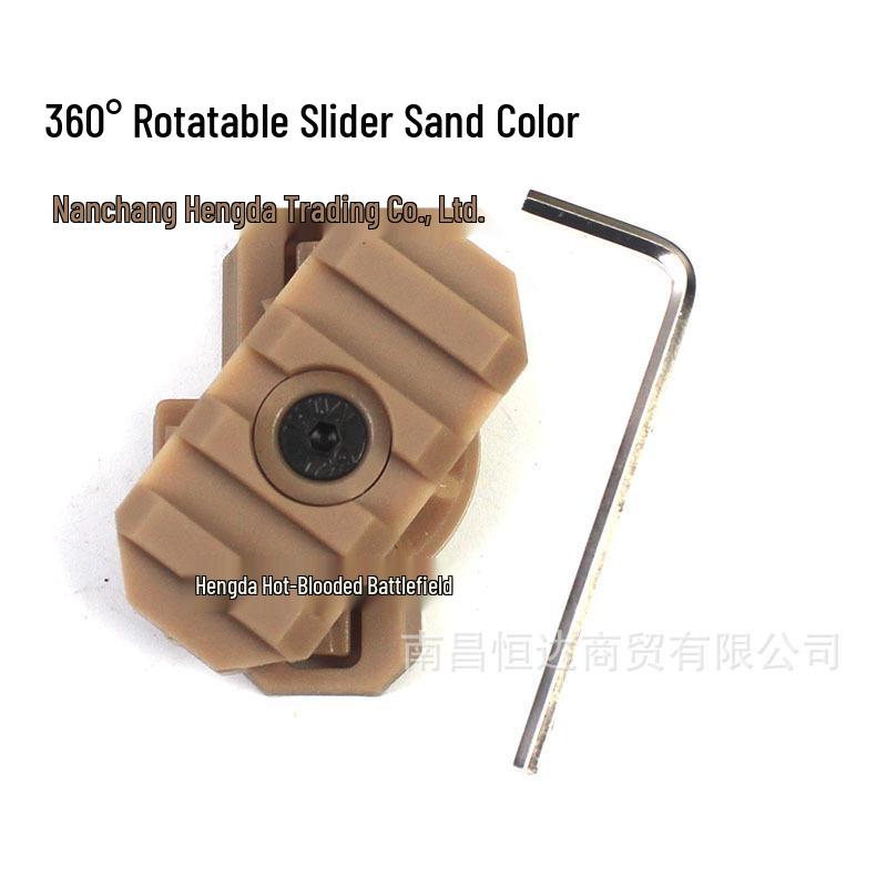 FAST Tactical Helmet Rail with 360° Rotating 20mm Picatinny Nylon Bracket