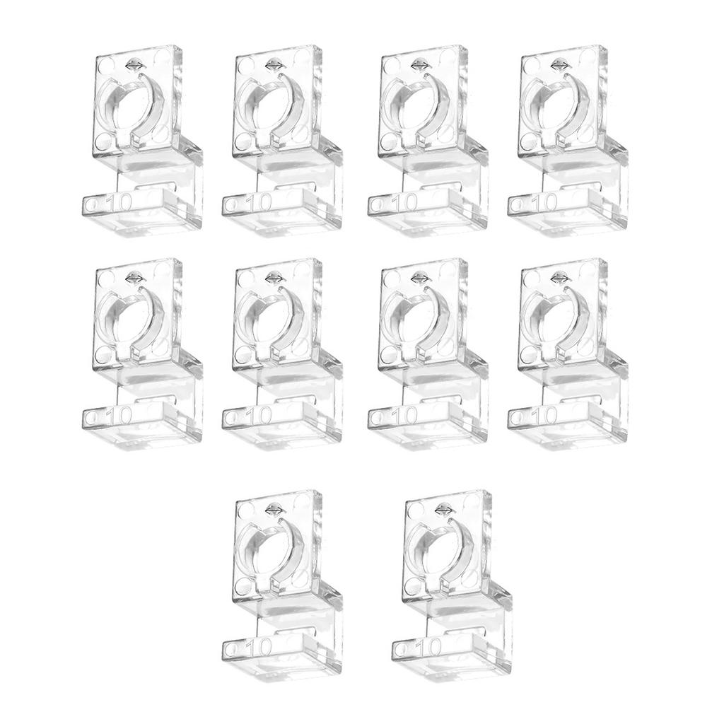 10pcs Reliable Aquarium Lid Support Bracket Fish Tank Cover Holder Stand Acrylic Fishtanks Cover Support Clamp Clips