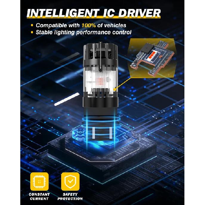 2pcs T25 3157 Canbus Led Car Lights P27W P27/7W Turbo Diode DC 12V Auto Car Light For VW Touran Passat B6 B7 B8 Caddy