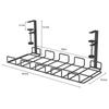 Under Desk Cable Management Tray Adjustable Wire Organizer No Drill Cord Holder for Office/Home