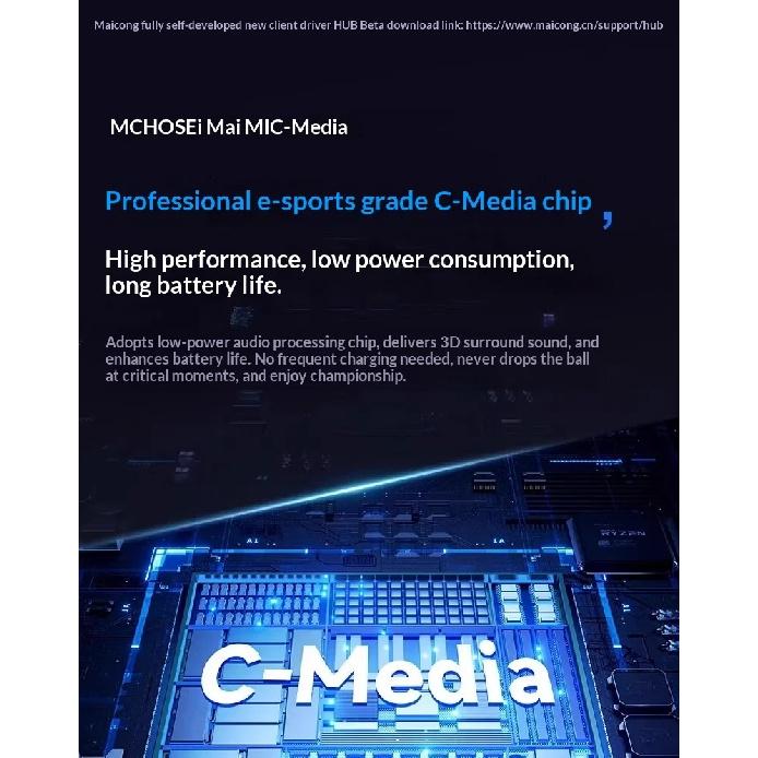 Słuchawki MCHOSE V9 Pro z Mikrofonem Trzy Tryby Bluetooth Bezprzewodowe Komputer PC Słuchawki dla Graczy Akcesoria V9 Pro MCHOSE