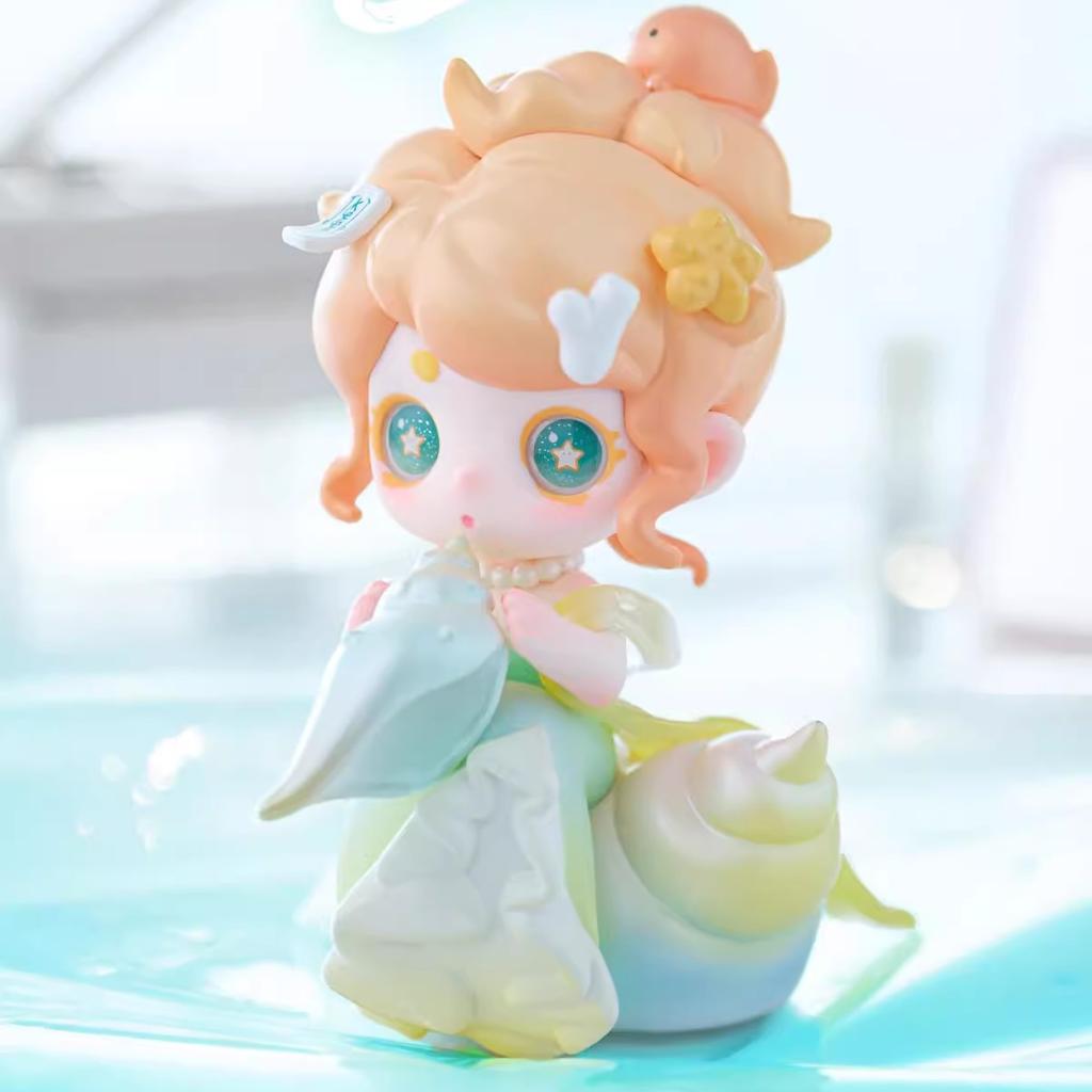 Keeno WISH ON THE SEA BREEZE Série Blind Box Roztomilá Q-Verze Pryskyřičný Model Stolní Trendy Ozdoba Designová Hračka Překvapivý Dárek
