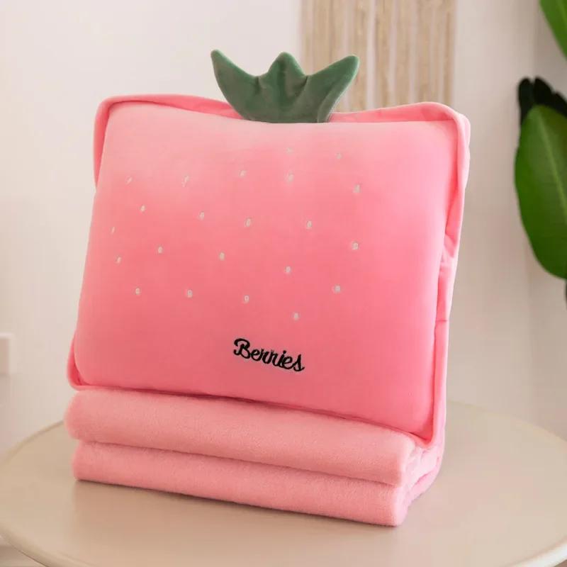 2In1 Cushion Blanket Pillow Pp Cartoon Super Soft Quilt Hotel Bed Home Car Multifunctional Sofa Blanket Bedspread Throw Blanket